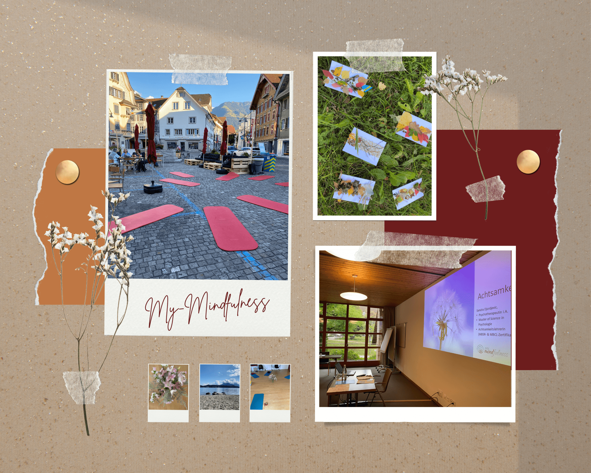 Braun und Rotbraun Realistisch Farbe Inspiration Moodboard Foto-Collage (1)